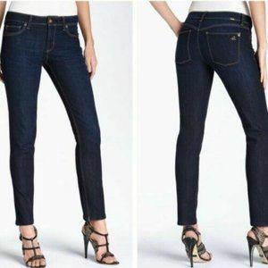 DL1961 Angel Mid-Rise Dark Stretch Skinny Ankle